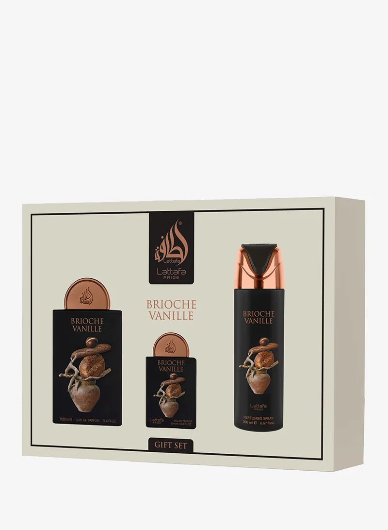 لطافة مجموعة لطافة برايد ثلاث قطع - هدية بريوش فانيلا