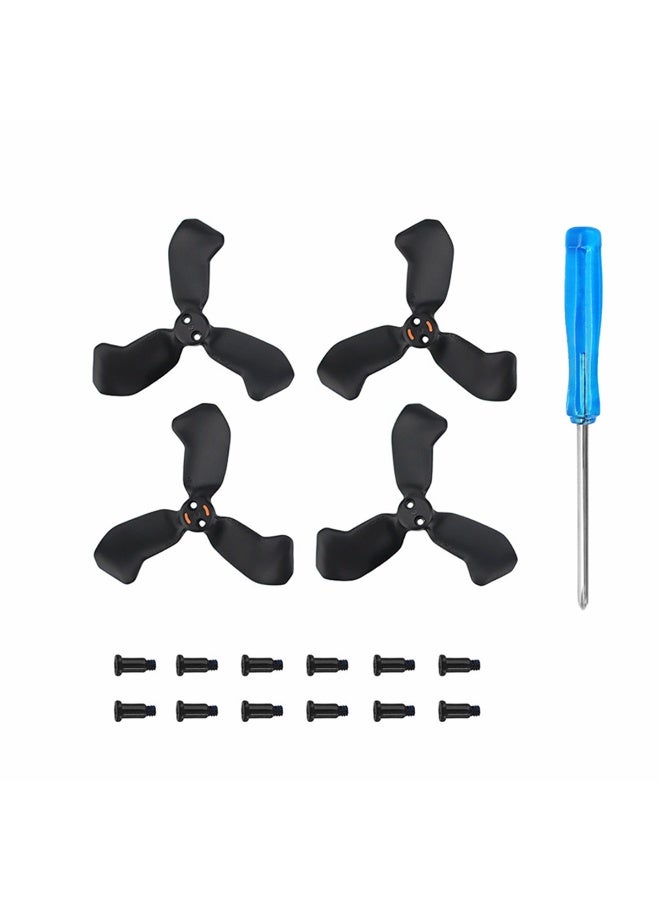 2 أزواج المروحة لـ DJI نيو 2 كاميرا الطيران المحمولة 2217S لون منصات مروحة خفيفة الوزن جناح لـ DJI نيو 2 إكسسوارات الطائرات بدون طيار المحمولة (أسود) - Image 2