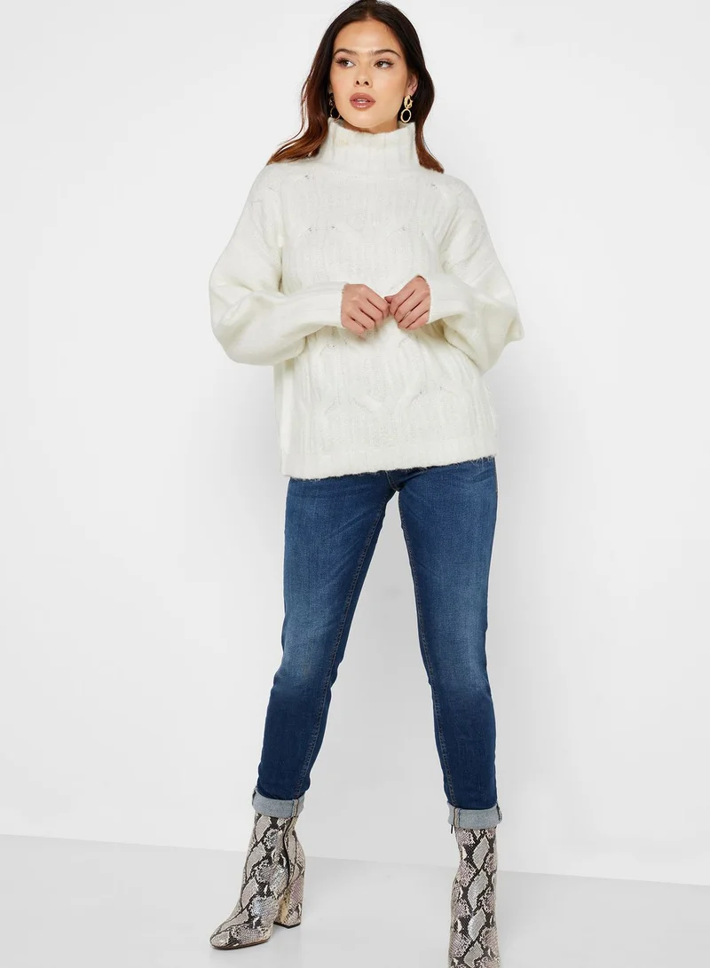 LOST INK High Neck Sweater