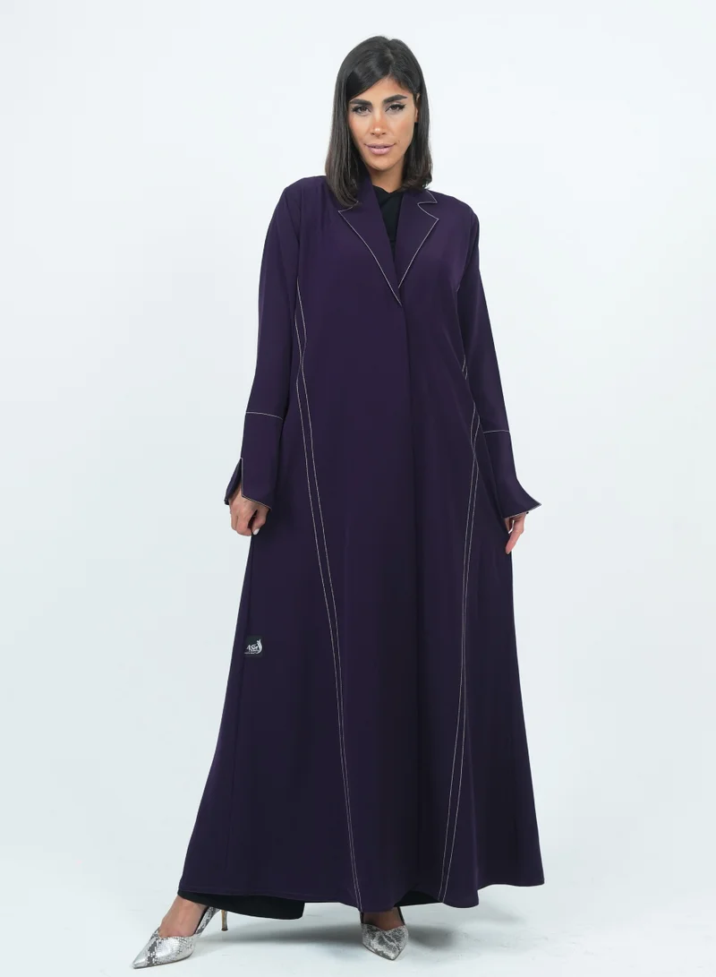Rosette Abaya  Elegant purple abaya for Women | Best Price UAE