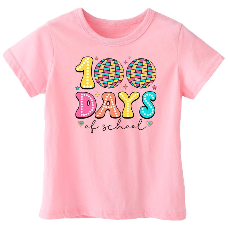 cheerilulu Toddler 100 Day of School Shirt for Boys Kid Grils, My Happy 100th Day of School T Shirt, Cotton Blend, Funny Design :4-7T - Image 1