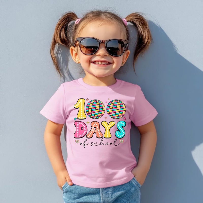 cheerilulu Toddler 100 Day of School Shirt for Boys Kid Grils, My Happy 100th Day of School T Shirt, Cotton Blend, Funny Design :4-7T - Image 4