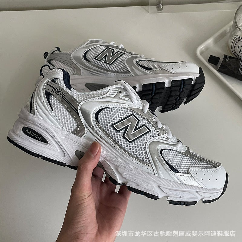 Putian High Version Nb Gray Silver White Men'S And Women'S Pure Original Mesh Summer Couple Sports And Leisure Dad Shoes - Image 3