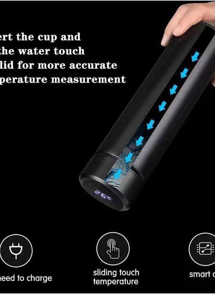 Generic - Digital thermos with lid and thermometer for drinks inside the thermos Two-in-one thermos IR - Image 1