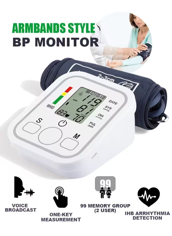 Generic - Full-Automatic Blood Pressure Monitor with Voice Broadcast Function - Image 1