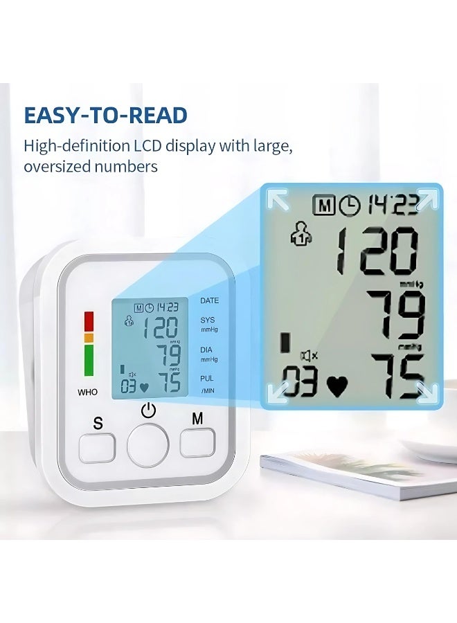 HUMJO Full-Automatic Blood Pressure Machine BP Monitor with Voice Broadcast Function - Image 4