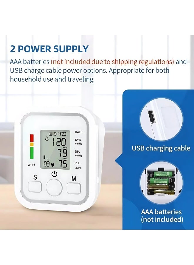 HUMJO Full-Automatic Blood Pressure Machine BP Monitor with Voice Broadcast Function - Image 3