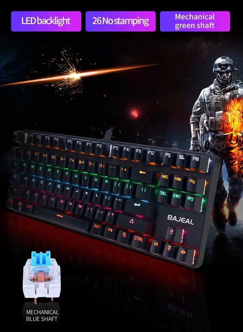 87 Keys  Key Gaming Keyboard , Mechanical Keyboard For Gamers - Image 4