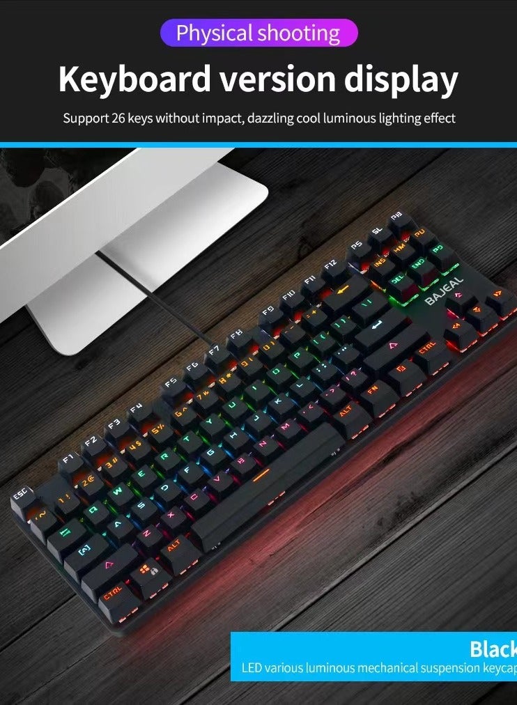 87 Keys  Key Gaming Keyboard , Mechanical Keyboard For Gamers - Image 3