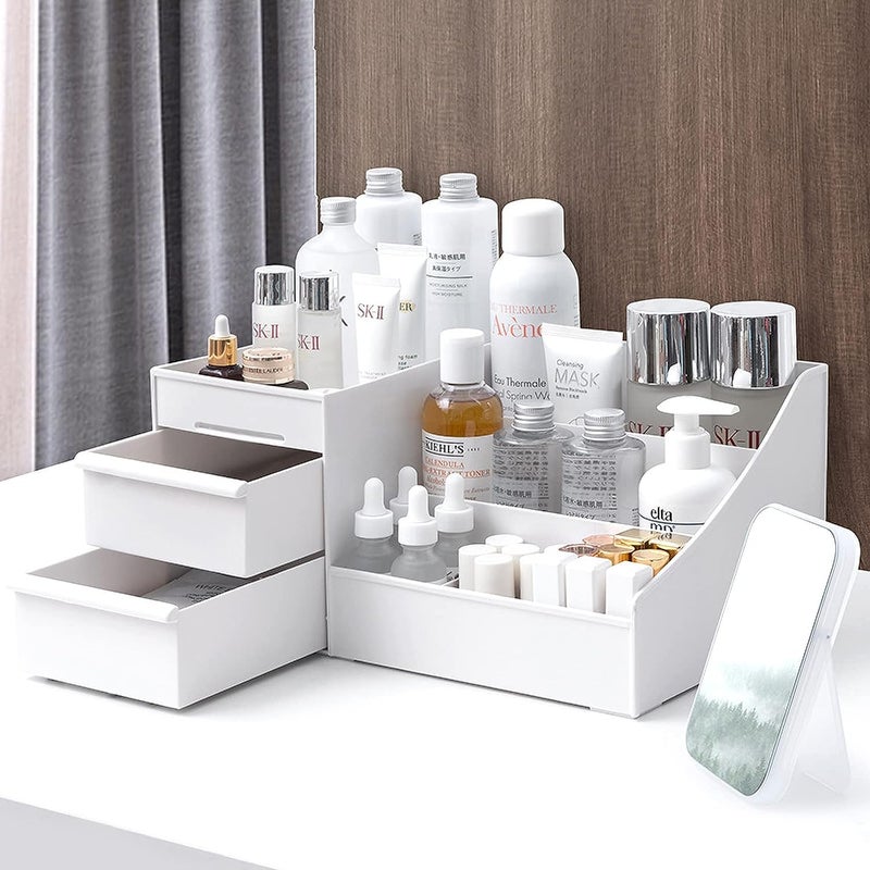 Moxstar Cosmetic Organizer Box Drawers Storage Plastic Stationary Box Make Up Organiser for Women Storage Box - Image 2