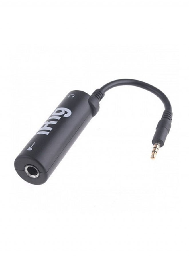 Guitar Plug Interface Adapter For iPad iPhone Black Plastic bag packaging with ir printing - Image 1