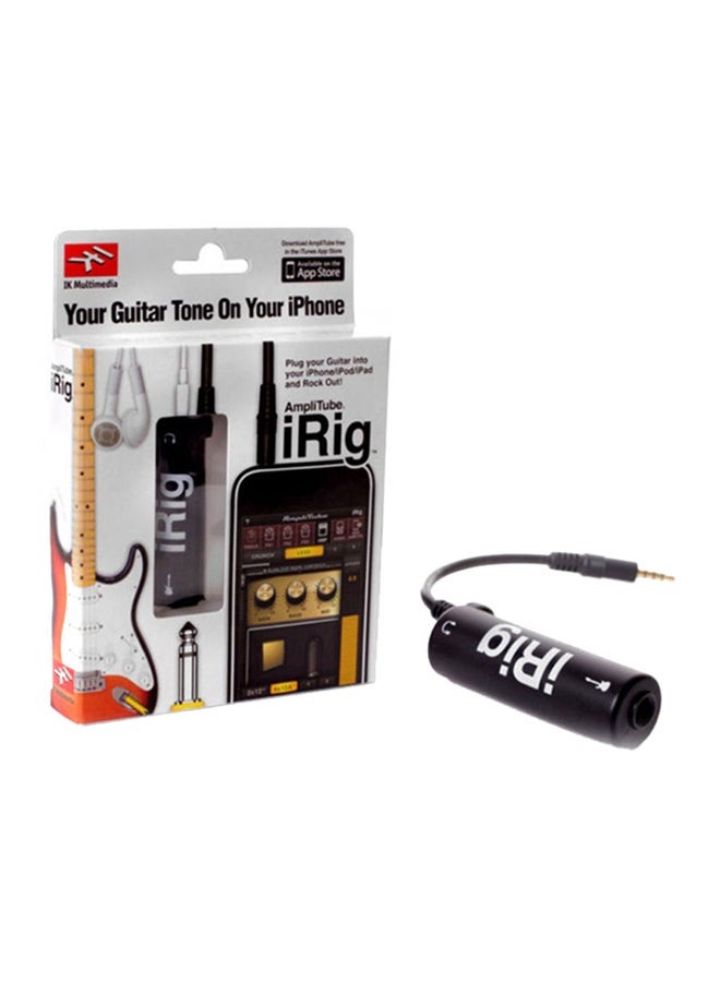 Guitar Plug Interface Adapter For iPad iPhone Black Plastic bag packaging with ir printing - Image 2