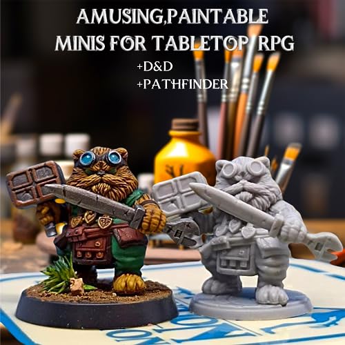Wildspire Spellblades - Hero Player-Characters & NPC for DND Miniatures Unpainted Bulk 28mm-32mm Scale Dungeons & Dragons Minis D&D Figures Pathfinder DND Minis Accessories for Fantasy Tabletop Games - Image 5