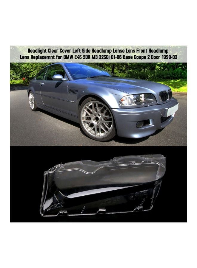 إسكدنيا Left Headlight Cover For BMW E46 2DR M3 325Ci 01-06 Base Coupe 2 Door 1999-03 - Image 3