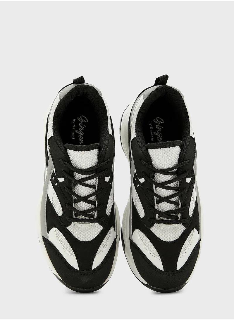 Ginger Colourblock Chunky Sole Sneaker