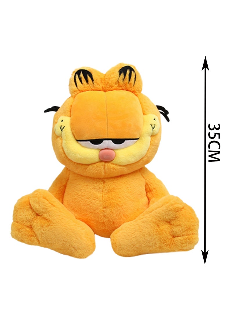 Classic 35cm Orange Cat Plush Toy Soft and Cuddly Cartoon Doll Suitable Gift for Children Aged Three and Older - Image 2