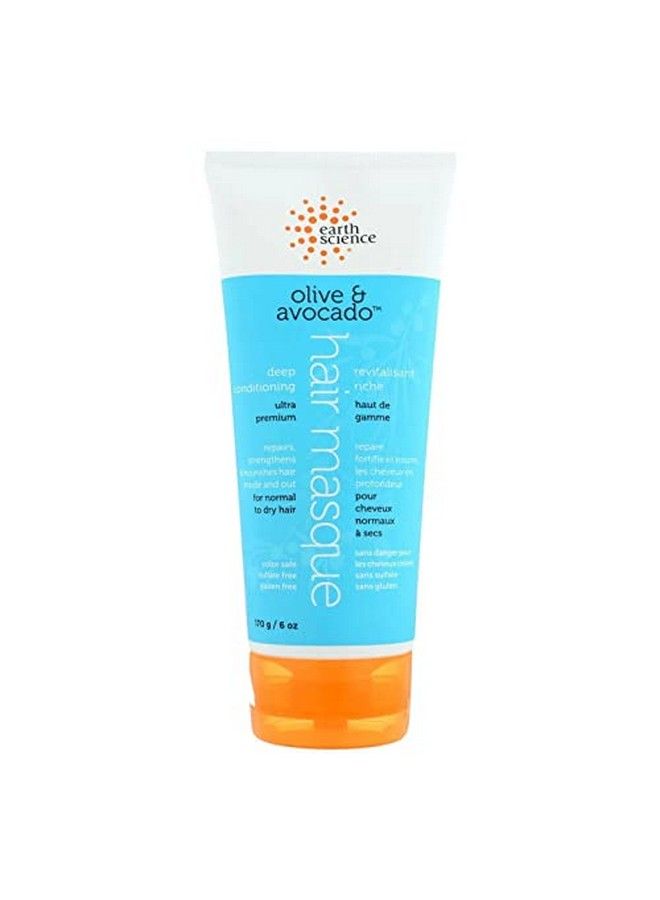 Earth Therapeutics قناع ترطيب الشعر العميق بالزيتون والأفوكادو 6 أونصة - Image 1