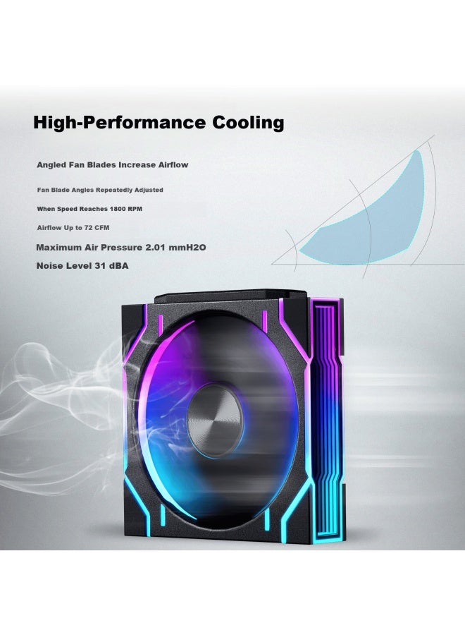 Chaser D28 Building Block Edition 12cm Pc Case Water Cooling Radiator Argb Temperature Control Fan