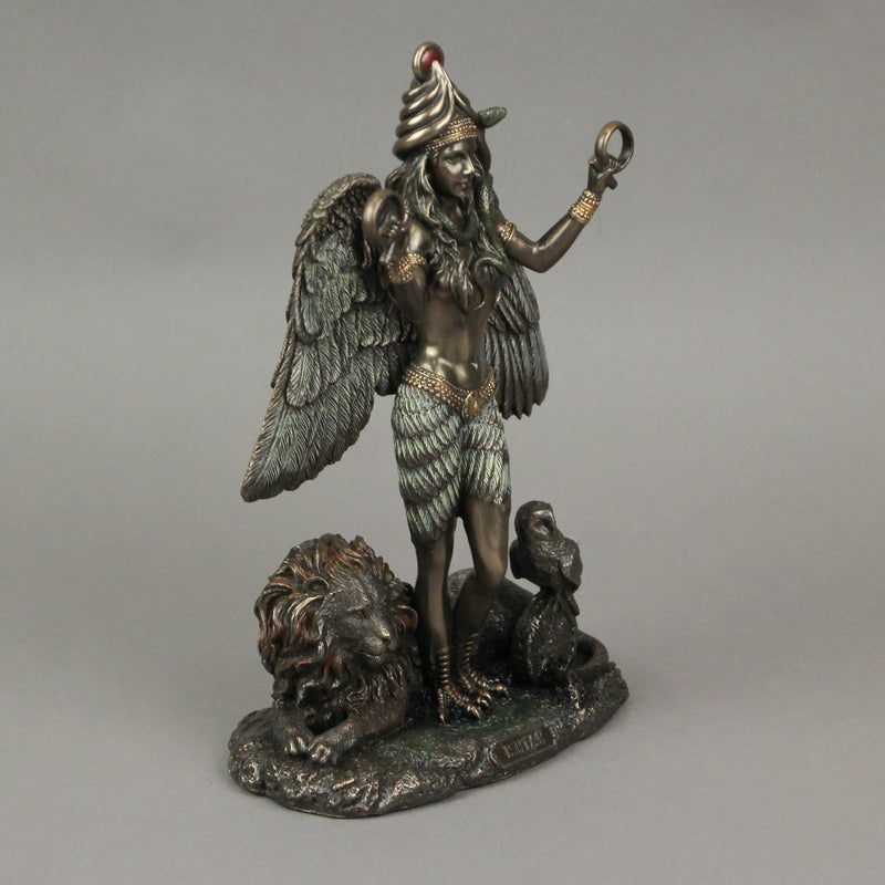 Veronese Design 8 5/8"" Ishtar The Mesopotamian Queen of Heaven Cold Cast Resin Antique Bronze Finish Sculpture Altar Statue Wiccan Decoration Pagan Gifts - Image 5
