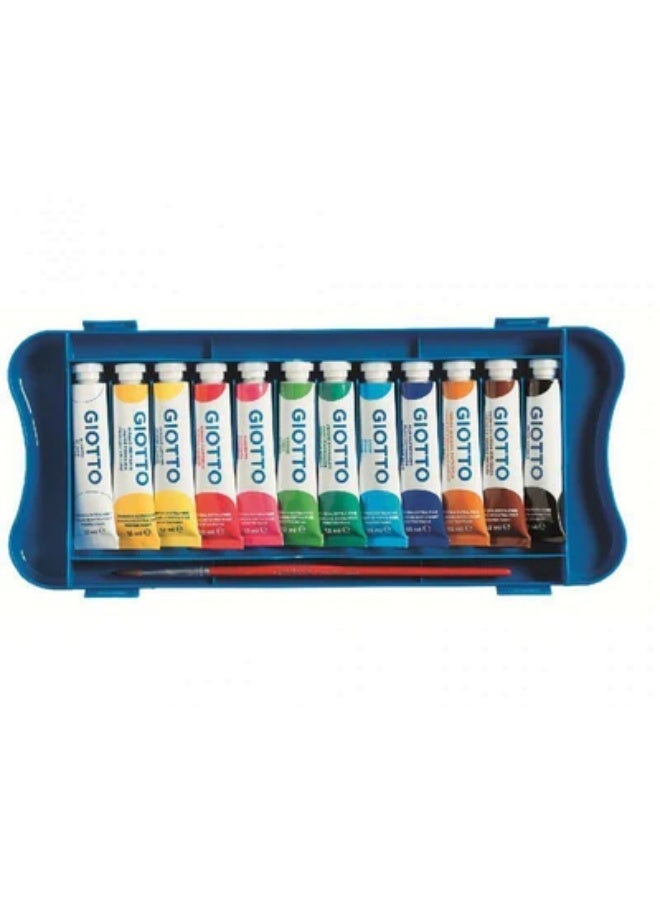Giotto Guache Color Xtra Fine 12ml 12color-304100 - Image 1