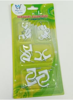 White Cable Clips