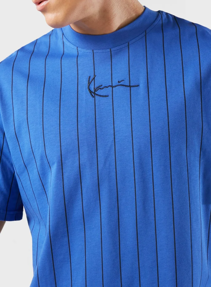Karl Kani Signature Pinstripe T-Shirt