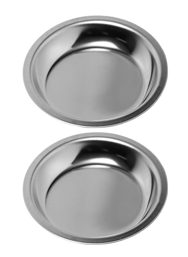 AUTSUPPL Stainless Steel Tea Bag Holder 2-Pack Tea Bag Drip Tray Coaster for Kitchen Party Coffee Table Organizer 2.16X2.16X0.19 Inch - Image 1