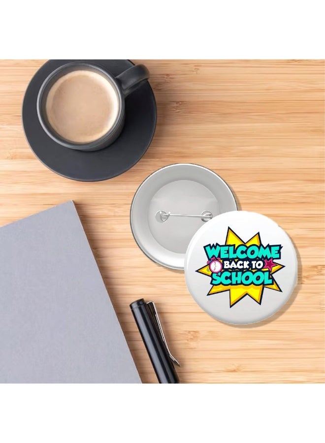 PRINTSHOP4ME Back To School Button Badge–Fun & Colorful Accessory For Kids–Perfect For School Bags,Uniforms And Gifts - Image 5