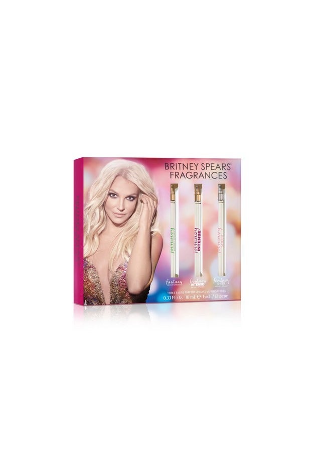Britney Spears Fantasy Coffret, Includes Fantasy, Intense Fantasy, Fantasy Sheer, Spray Pen 3 Piece Set, 0.33 Fl Oz Each  - Image 2