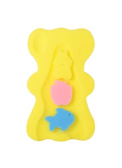 Generic Baby Bath Cushion Infant Bath Sponge Bath Mat(Yellow)  - Image 1