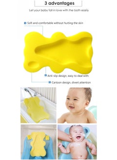 Generic Baby Bath Cushion Infant Bath Sponge Bath Mat(Yellow)  - Image 5