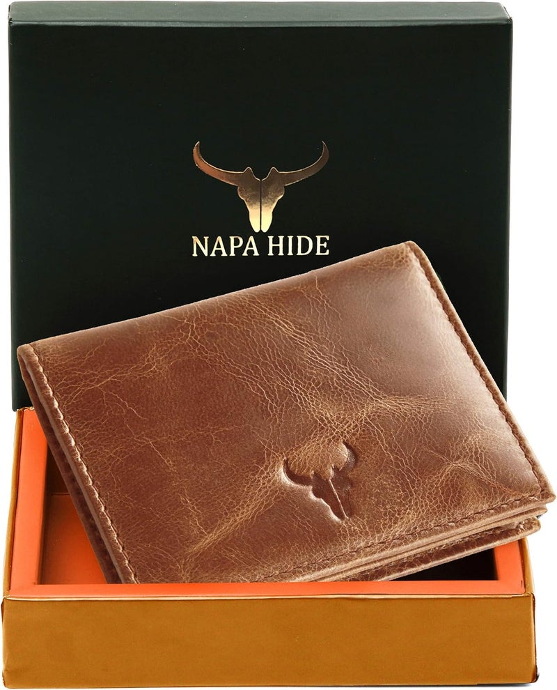 إخفاء نابا ® محفظة جلدية رجالية (بيج فاتح) - Image 5