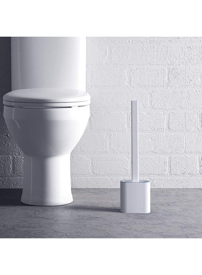 SHOWAY Durable Effortless Silicone Long Handle Toilet Brush with Holder & Seamless Hook  - Image 5
