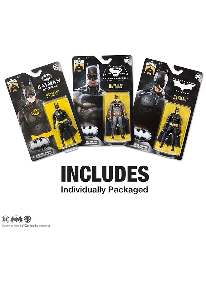 DC Comics Kids Toy Batman 85Th Anniversary 4 Inch Action Figure 3 Pack - Image 4