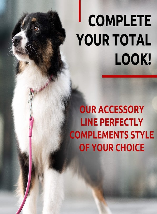 WAUDOG Rolled Leather Dog Leash 4Ft * 0.5 in for Small Medium and Large Dogs - Heavy Duty Leather Puppy Leash for Outdoor Walking Running Training - Strong Dog Leashes for Large Breed Dogs (Pink) - Image 5