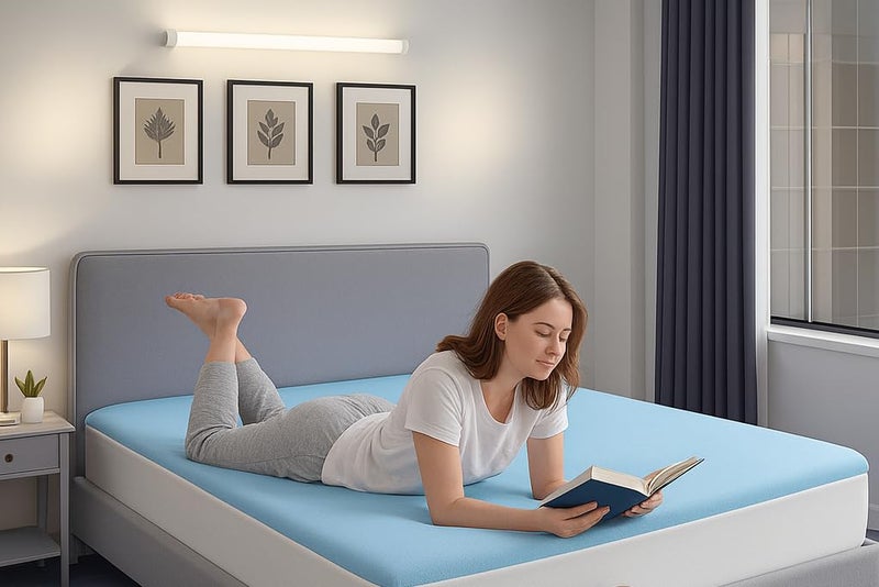 Waterproof Breathable Mattress Protector, All-Round Elastic Mattress Topper, Multiple Sizes (Baby Blue, 180 * 200 * 30 cm) - Image 4