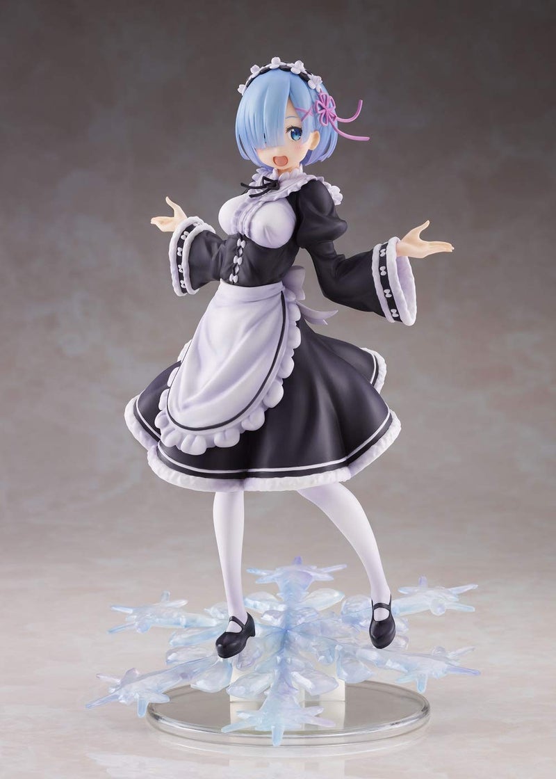 Taito ReZero Winter Maid Rem Colorful Anime PVC Doll ARTIST MASTERPIECE 8 Tall - Image 3
