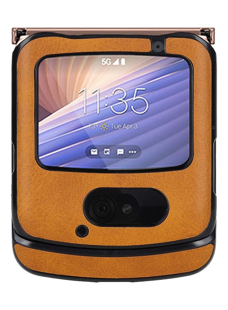 General For Motorola Razr 5G Phone Case, Slim Business PU Leather Soft Anti-slip Full Body Protective Mobile Phone Case  - Image 1