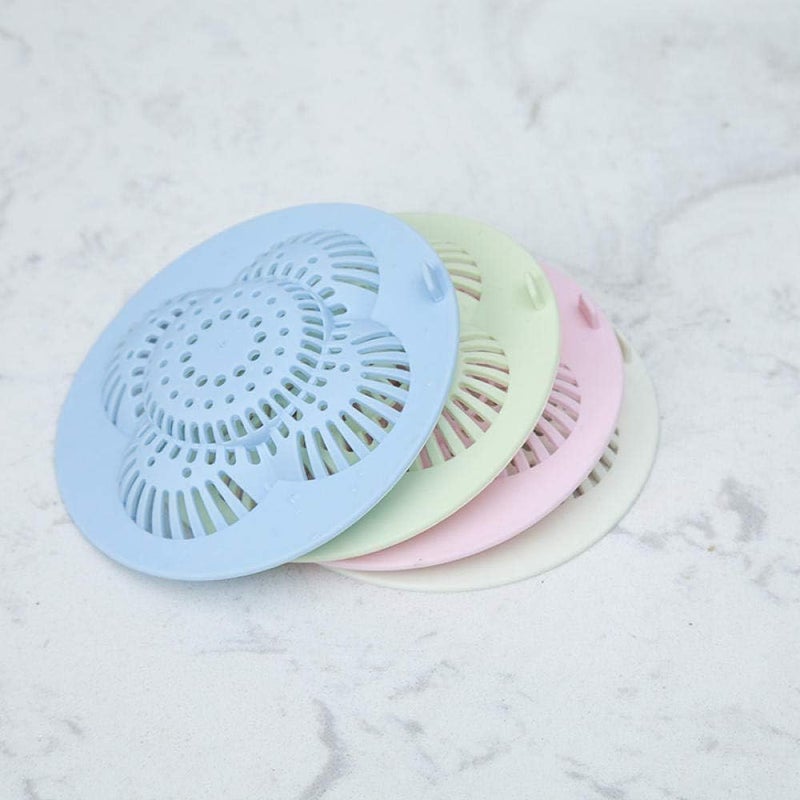 Silicone Sink Strainer Drain Cover for Kitchen and Bathroom, Flexible Anti-Clog Hair Catcher and Food Filter, Reusable Easy-Clean Drain Protector for Sink, Shower and Bathtub (pink (two packs)) - Image 2