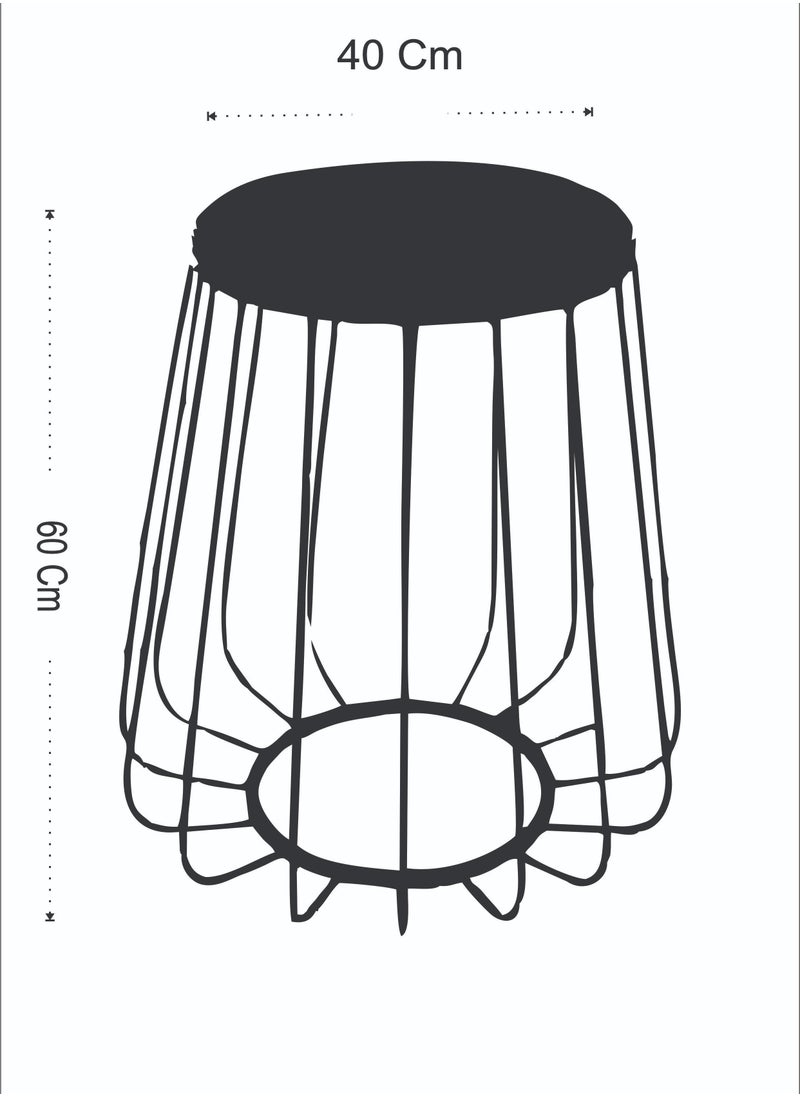 A stunning serving table with an elegant round design and a shiny gold finish, made of wood with a luxurious marble look. The table comes with perfect dimensions: 40 cm wide, 40 cm long and 60 cm high, making it an ideal choice for use as a coffee and tea table. In addition, this unique table is ideal for displaying artwork, decorations and books, adding a touch of luxury to any space.