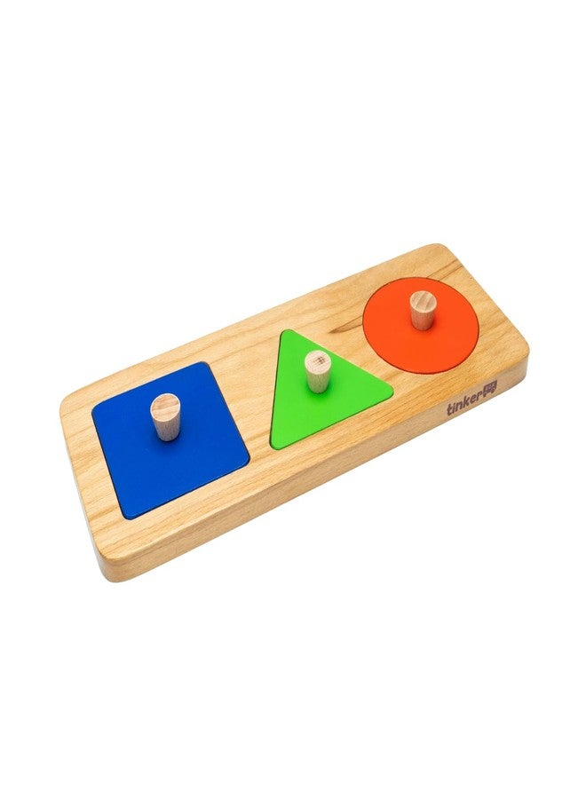 TinkerBox Shape Puzzle | 6+ Months | Montessori Wooden Puzzle Toy for Toddlers & Kids | Early Learning Game for Shape Recognition & Problem Solving | Safe & Durable Wooden Toy