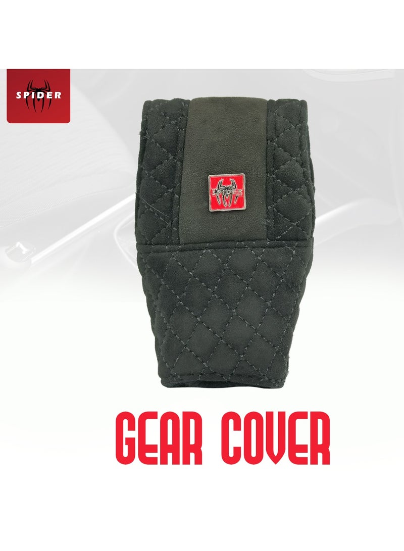 SPIDER Comfort Grip Fabric Car Gear Cover Automatic Gear Shift Cover - Image 1