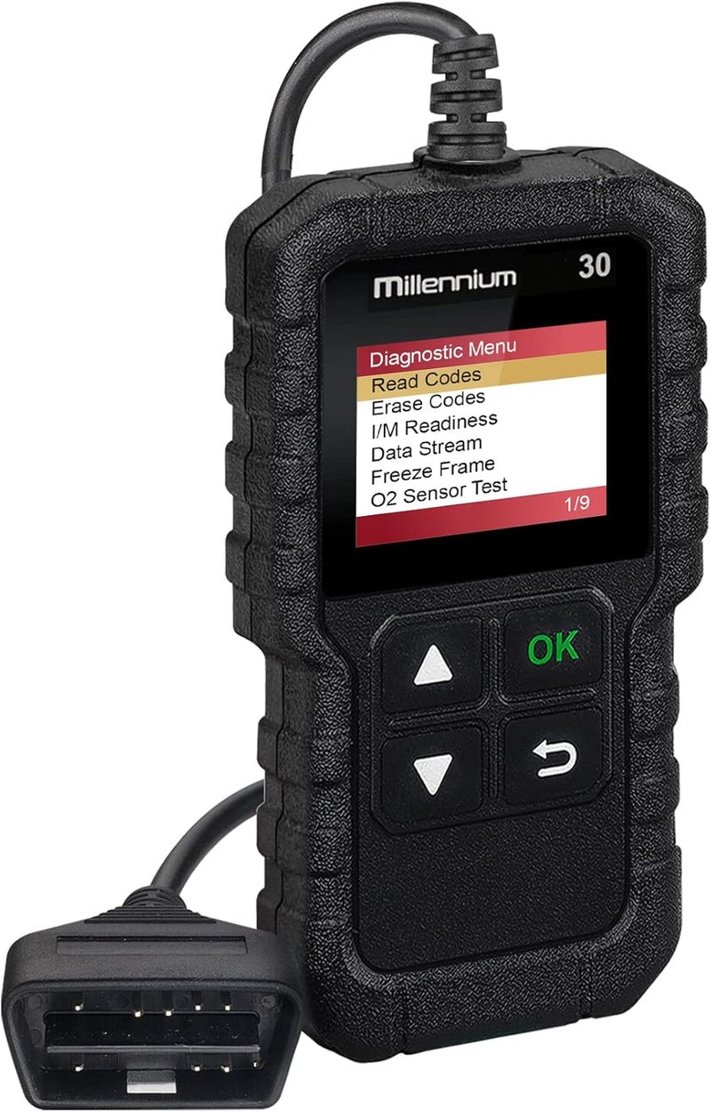 Launch ماسح ضوئي LAUNCH Millennium 30 OBD2 قارئ رموز السيارة مع وظائف OBD2 كاملة أداة تشخيص ضوء فحص المحرك مستشعر O2 نظام EVAP اختبار الدخان تحقق من جاهزية IM ماسح السيارة تحديث مجاني مدى الحياة - Image 1