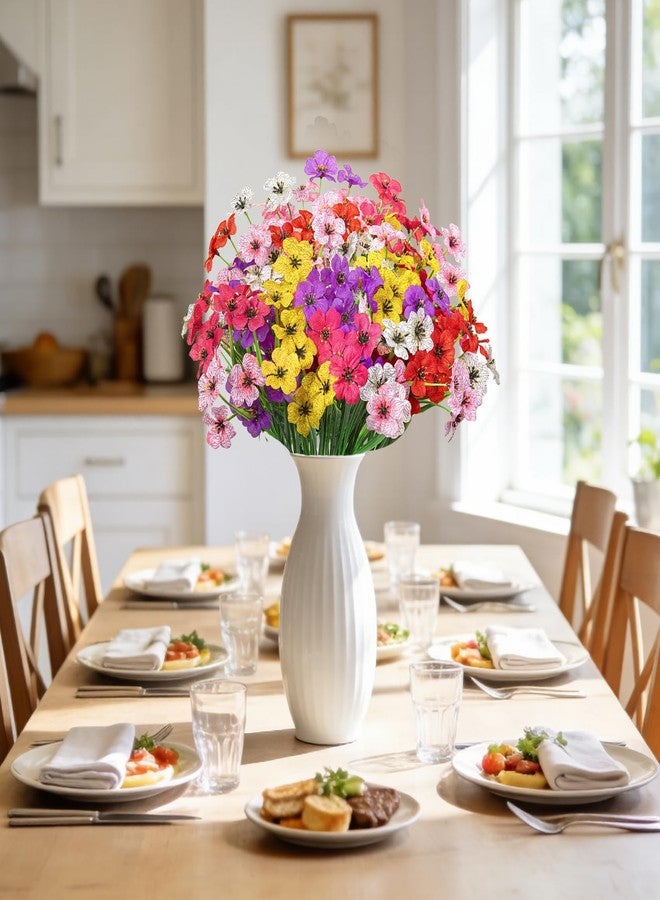 Besteek 24 Bundles Artificial Flowers for Outdoors, Fake Silk Flowers UV Resistant Faux Plastic Plants for Outside Garden Patio Window Box Farmhouse Home Decoration, Mixed Color - Image 4