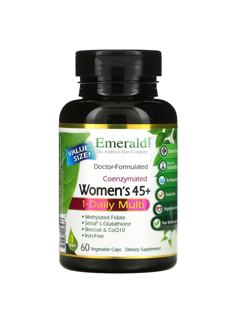 Emerald Laboratories Coenzymated Women's 45+ 1-Daily Multi, 60 Vegetable Caps