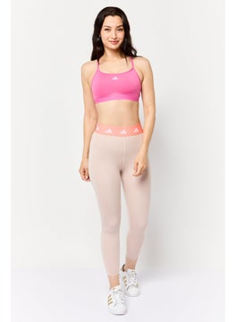 Adidas Women Sportswear Fit Training Sports Bra, Pink  - Image 2