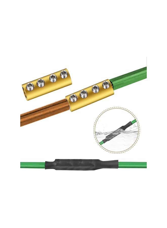 The Bros 10pc 6 AWG Wire Connectors, 80A Quick Terminal for Splicing and Wiring, Includes Screws and Heat Shrink Tube for Secure Connections - Image 3