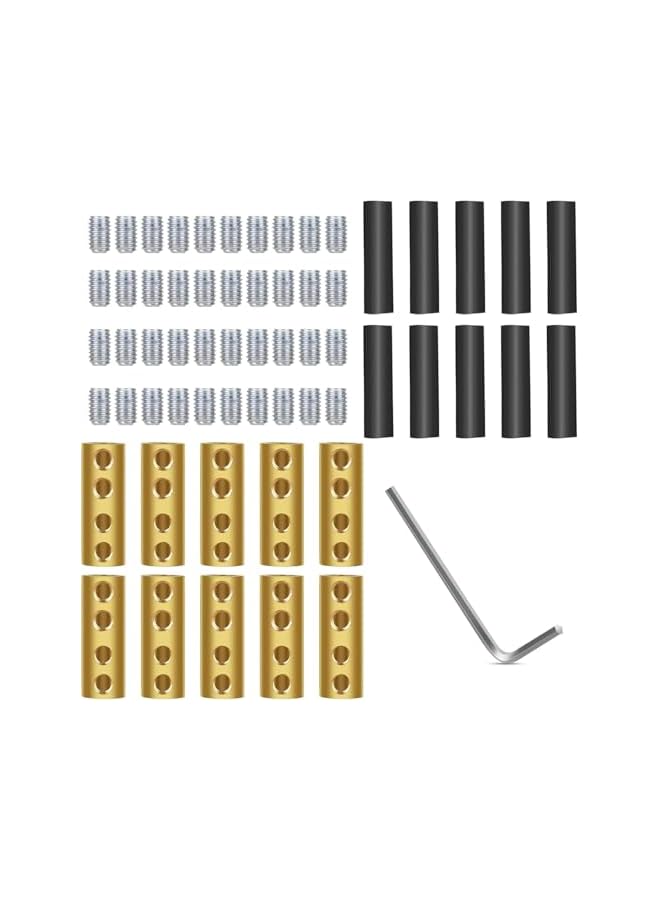 The Bros 10pc 6 AWG Wire Connectors, 80A Quick Terminal for Splicing and Wiring, Includes Screws and Heat Shrink Tube for Secure Connections - Image 2