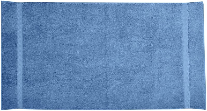TIQH® Organic Zero Twist Cotton 600 GSM Highly Absorbent & Quick Dry Soft Bath Towel - Pack of 1 (30x60, Blue) - Image 2