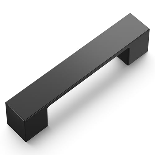 Hickory Hardware 10 Pack Kitchen Cabinet Handles, Low Profile Drawer Pulls for Doors & Dresser Drawers, Hardware for Bathroom, 3 Inch Hole Center, Matte Blac - Image 2